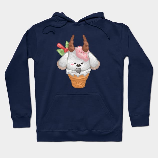 Gelato Goat Hoodie by Khotekmei